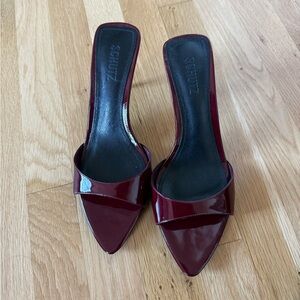 SCHUTZ Dark Red Patent Heels